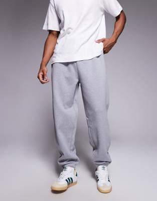 ASOS DESIGN ASOS DESIGN premium heavyweight oversized joggers 400gsms in grey marl