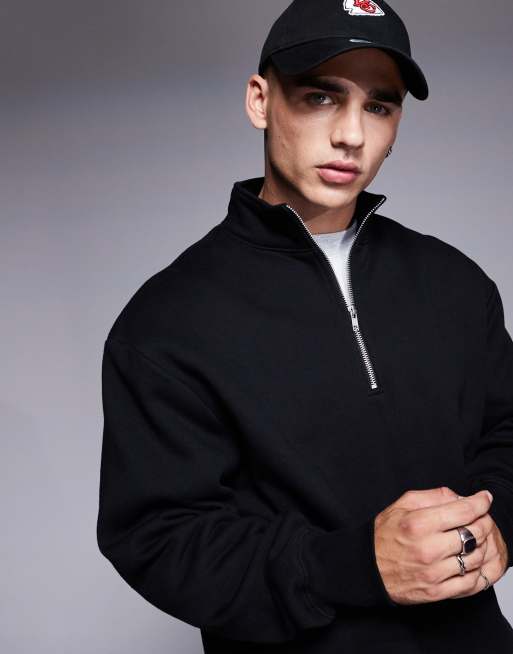 Oversized quarter zip best sale