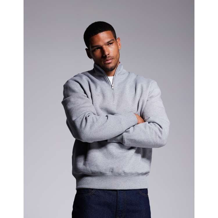 新品 deps HALF ZIP SWEAT SHIRT GRAY Lサイズ