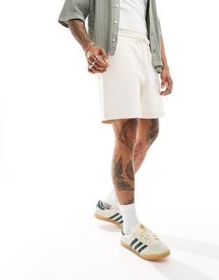 FhyzicsShops DESIGN premium heavyweight oversized shorts in white