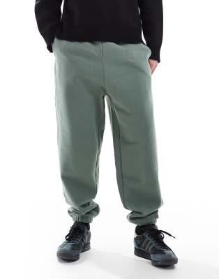 Hollister contrast seam super baggy jogger in green