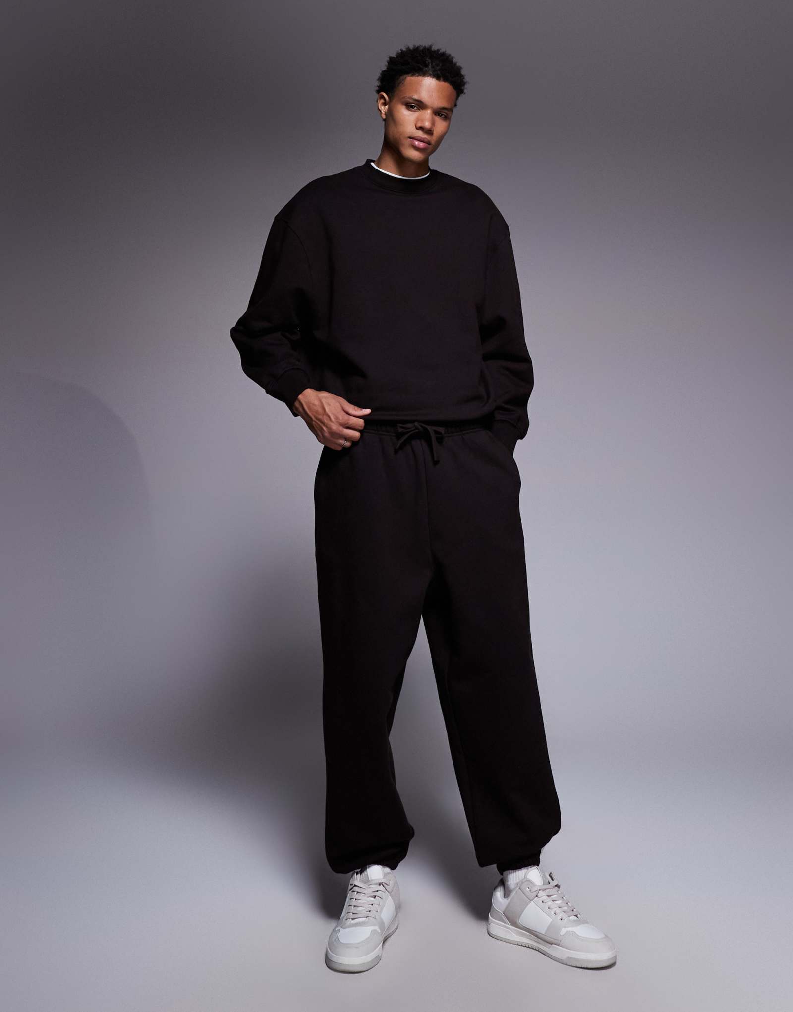 Спортивные брюки ASOS DESIGN premium heavyweight оверсайз коричневого цвета толщиной 400 г