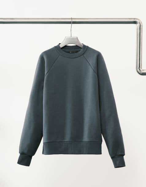 ASOS DESIGN premium heavyweight oversized sweatshirt in 650gsm in navy - NAVY - view 1