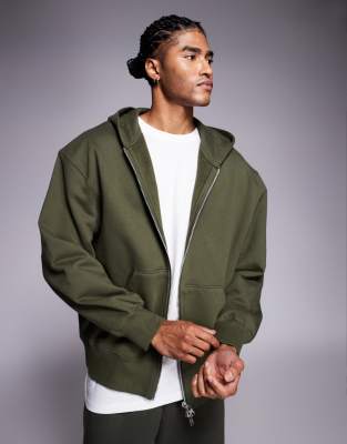 ASOS DESIGN premium heavyweight oversize 400 olive night 9290₽