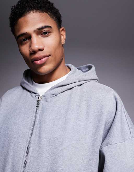 ASOS DESIGN premium heavyweight oversized zip up hoodie ASOS DESIGN premium heavyweight oversized zip up hoodie