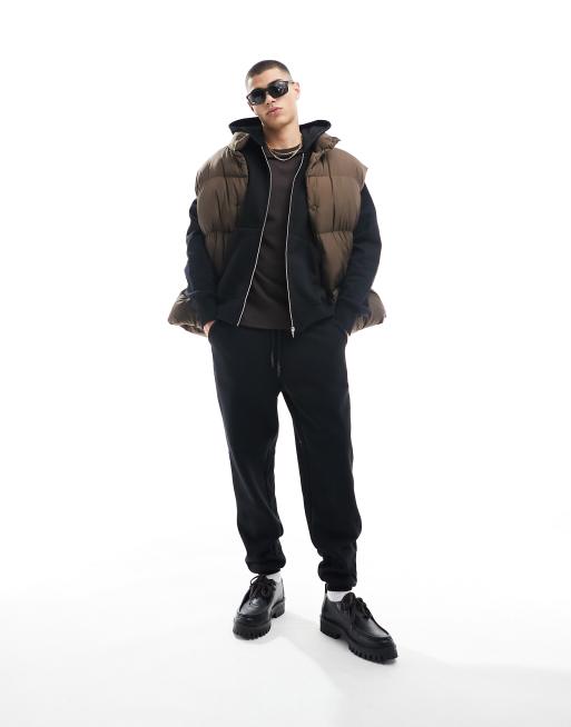ASOS DESIGN premium heavyweight oversized zip up hoodie in black | ASOS