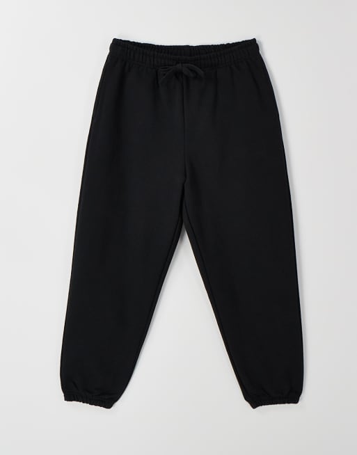 ASOS DESIGN premium heavyweight relaxed jogger in 400gsm in black