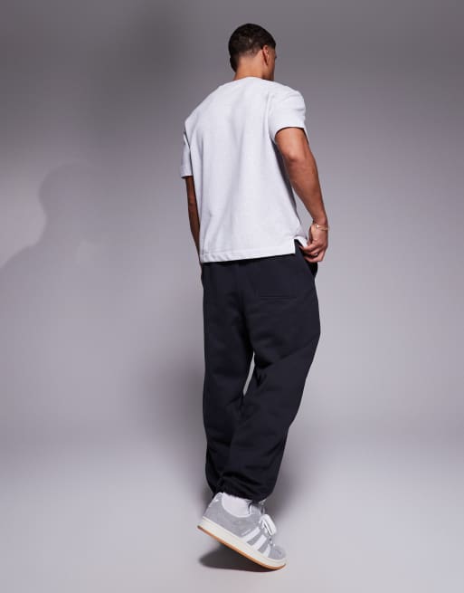 ASOS DESIGN premium heavyweight oversized sweatpants 400gsm in charcoal