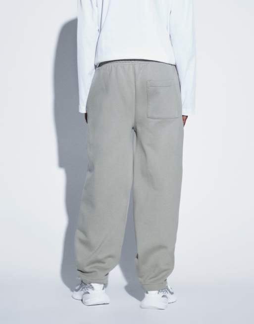ASOS DESIGN premium heavyweight slim balloon jogger in dried sage, 5 of 5