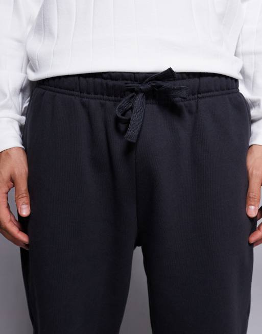 ASOS DESIGN premium heavyweight straight leg jogger in 400gsm in charcoal , 5 of 5