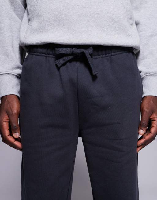 ASOS DESIGN premium heavyweight straight leg sweatpants 400gsm in charcoal
