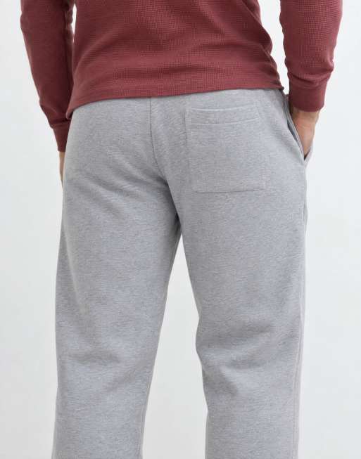 ASOS DESIGN premium heavyweight wide leg jogger in grey marl, 6 of 9