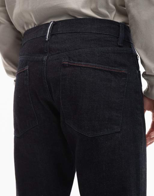 ASOS DESIGN - Premium - Indigoblå smalle jeans med selvedge-sømme, 4 af 5
