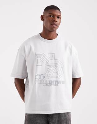 ASOS DESIGN premium interlock boxy oversized T-shirt with