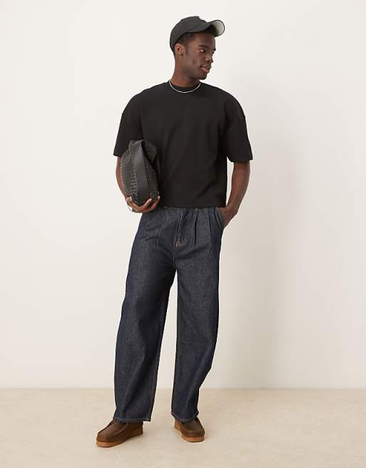 ASOS DESIGN Premium interlock oversized boxy drop shoulder t ASOS DESIGN Premium interlock oversized boxy drop shoulder t