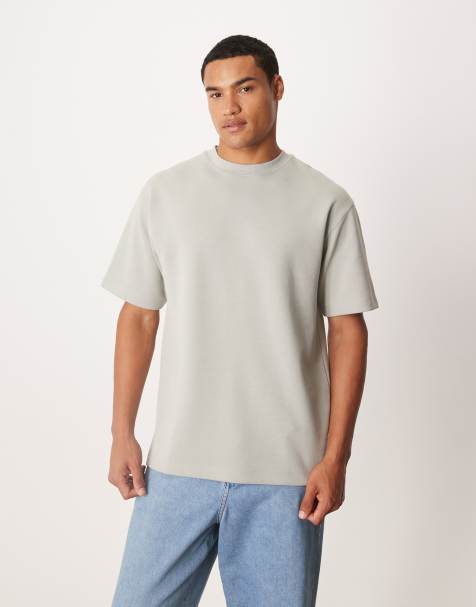 ASOS DESIGN premium interlock relaxed t-shirt in light green - view 1