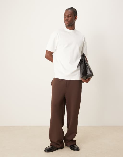 ASOS DESIGN premium interlock relaxed t-shirt in white, 2 of 4