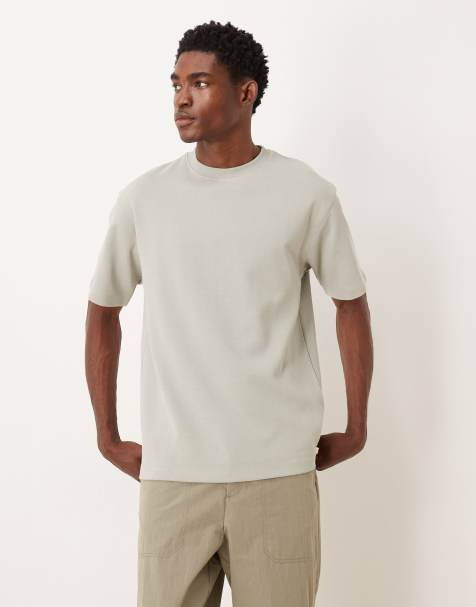 ASOS DESIGN – Premium – Jasnozielony T-shirt o luźnym kroju z dzianiny interlock - view 1