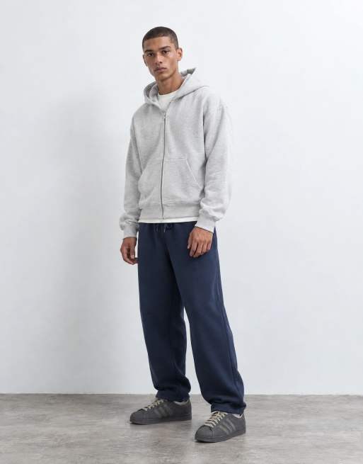 ASOS DESIGN premium jogger balloon slim pesanti blu navy, 8 di 10