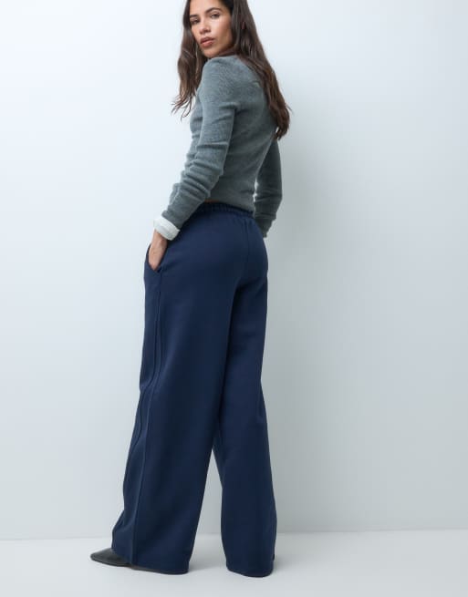 ASOS DESIGN premium jogger large à coutures 500 g/m² bleu marine, 3 de 5