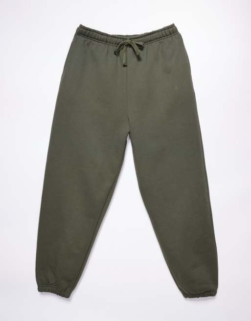 ASOS DESIGN Premium – Joggersy oversize o gramaturze 400 g/m² w kolorze khaki , 6 z 6