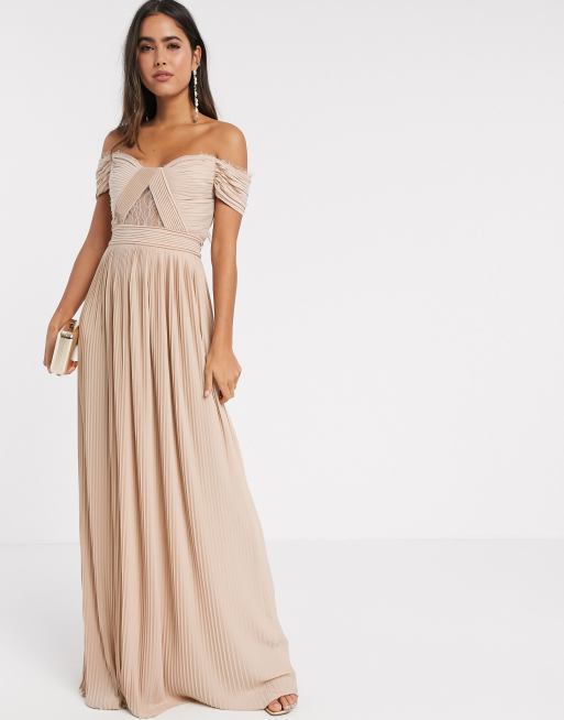 Asos shop champagne dress