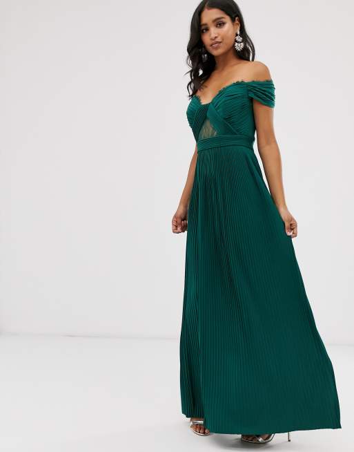 Asos bardot sale maxi dress