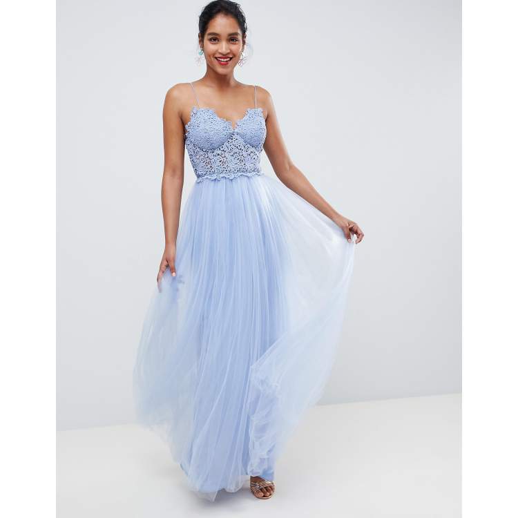 Asos blue 2025 tulle dress