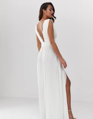 asos white long dress