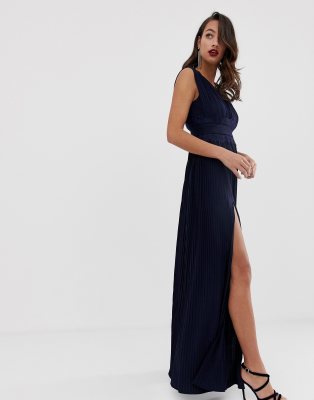 ASOS DESIGN PREMIUM LACE INSERT PLEATED