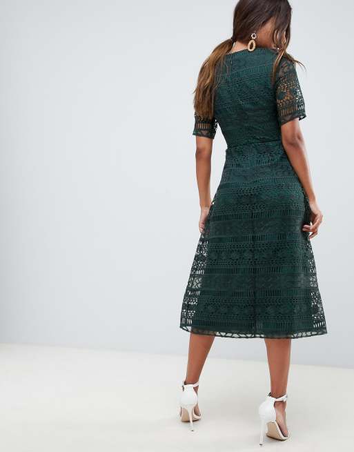 Premium lace store midi dress asos