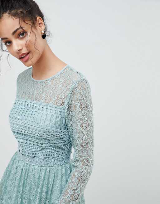 Asos lace skater clearance dress