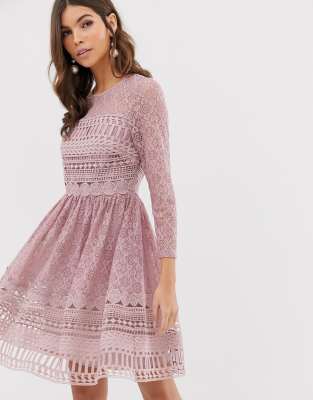 long sleeve midi party dress