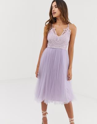 Asos design soft hot sale tulle midi dress