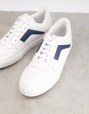asos white leather sneakers