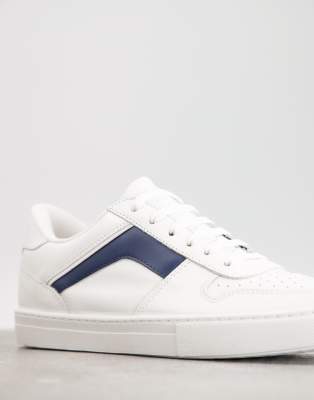 asos white leather trainers