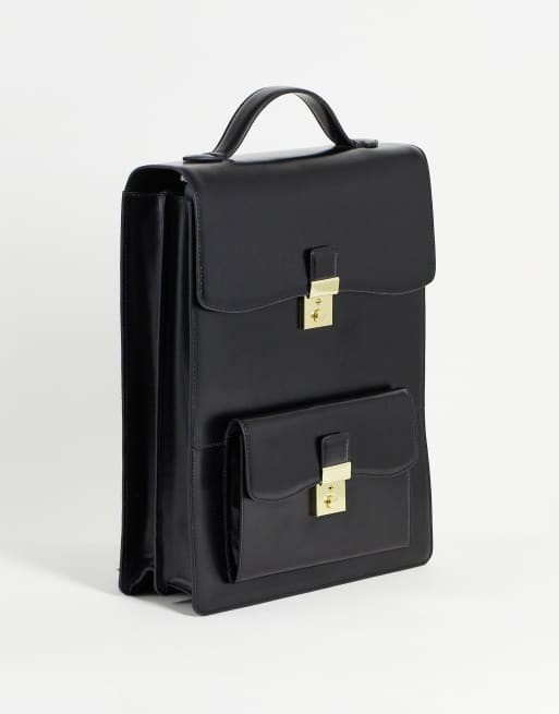 Asos design leather backpack hotsell