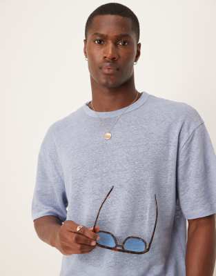 Asos Design Premium Linen Relaxed Boxy T-shirt