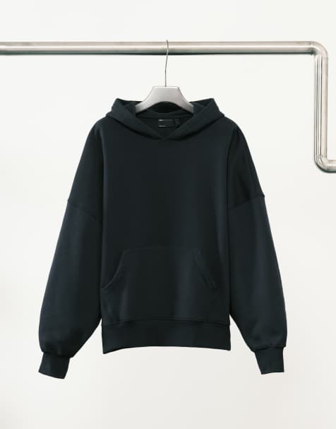 ASOS DESIGN – Premium – Marinblå, kraftig huvtröja i extra oversize, 400gsm - view 1