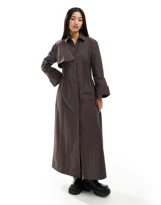 Asos trench hot sale dress