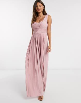 asos premium tulle one shoulder maxi dress