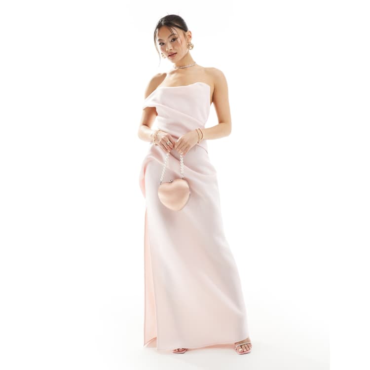 Asos design premium tulle one shoulder maxi dress hotsell