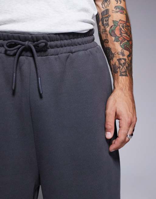 ASOS DESIGN - Premium - Oversized joggingbroek van zware 400gsm stof in antraciet, 2 van 5