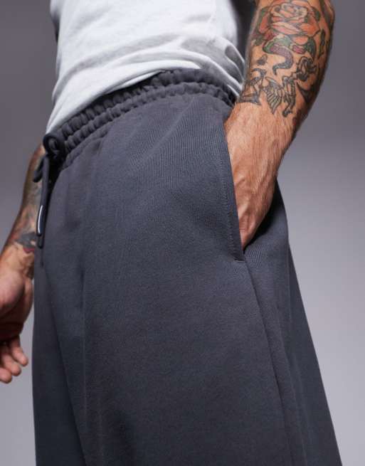 ASOS DESIGN - Premium - Oversized joggingbroek van zware 400gsm stof in antraciet, 3 van 5