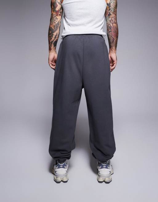 ASOS DESIGN - Premium - Oversized joggingbroek van zware 400gsm stof in antraciet, 5 van 5