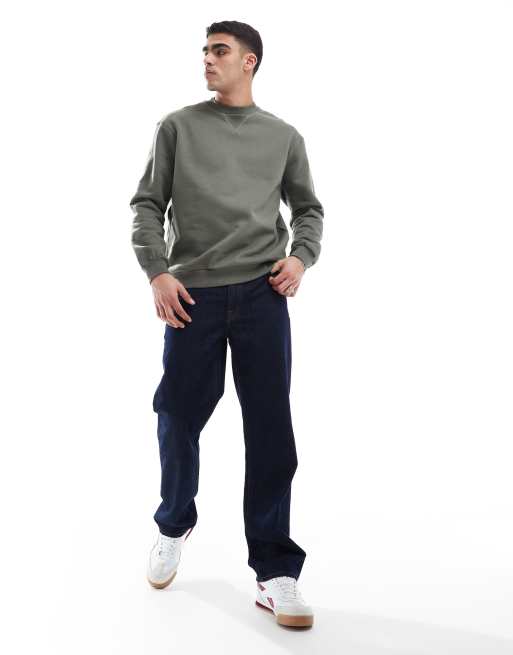 ASOS DESIGN - Premium - Oversized og kakifarvet sweatshirt i kraftigt 400 gsm-stof , 2 af 4