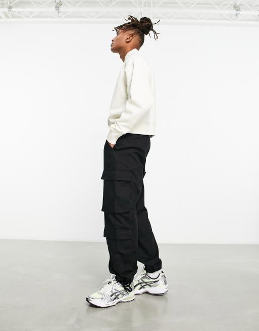 ASOS DESIGN - Premium oversized sweatshirt van zware 400gsm stof met ritsdetail in wit, 3 van 4