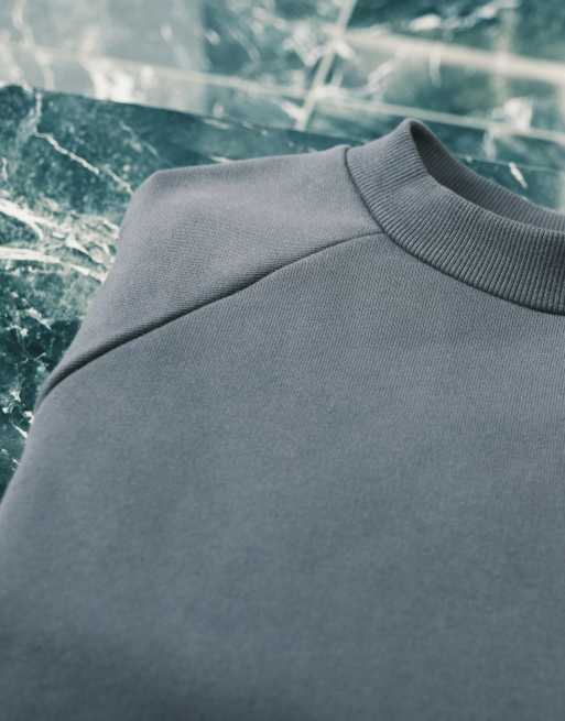 ASOS DESIGN - Premium oversized sweatshirt van zware 650gsm stof in marineblauw, 5 van 5