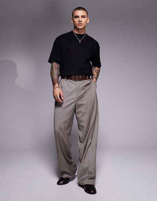 ASOS DESIGN - Premium - Oversized T-shirt i 300 gsm-materiale i sort med interlock-sømme