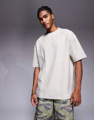 Футболка ASOS DESIGN premium оверсайз с текстурой под камень